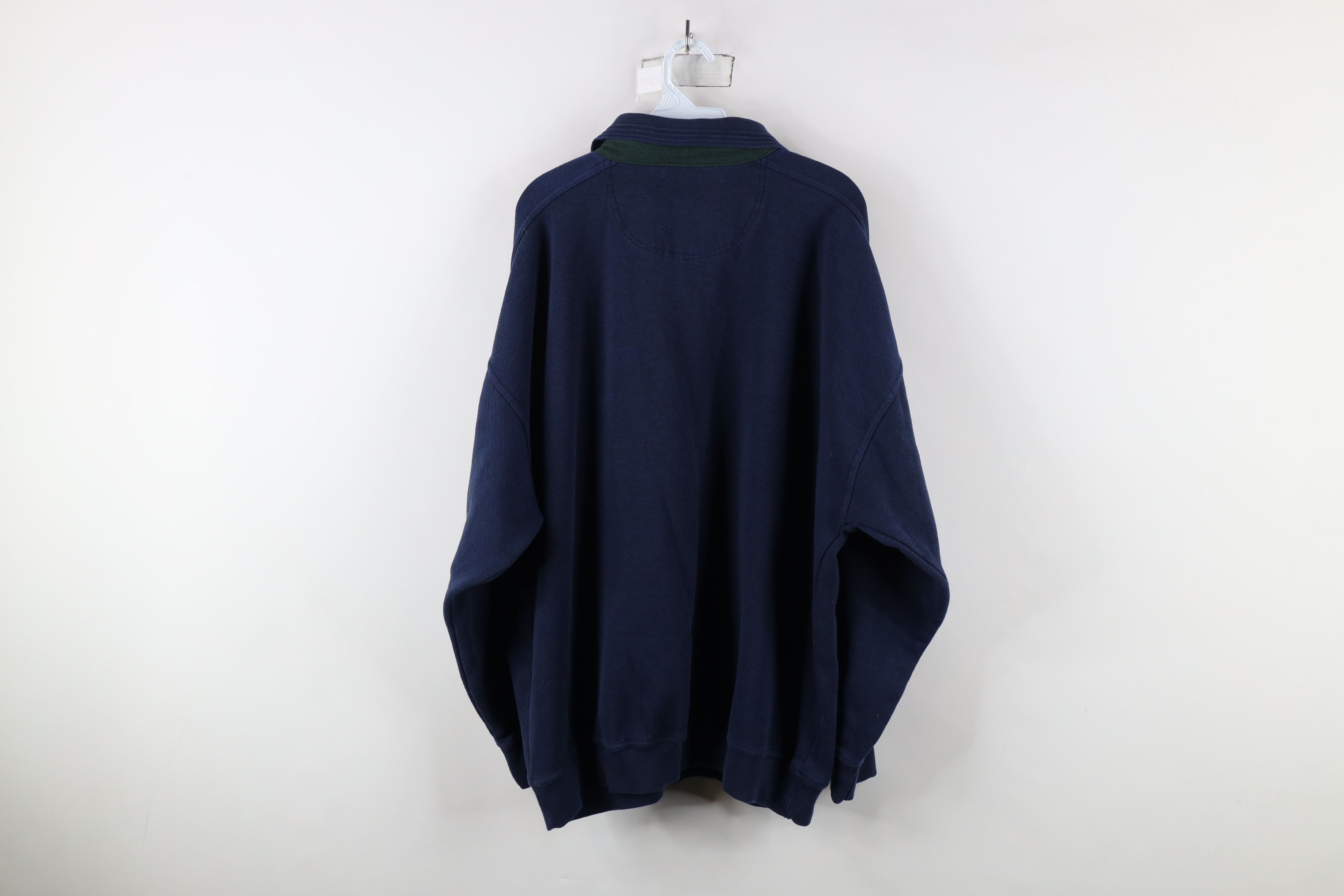 Vintage Vintage 90s Streetwear Faded Collared Pullover Sweatshirt Size US XXL / EU 58 / 5 - 8 Thumbnail