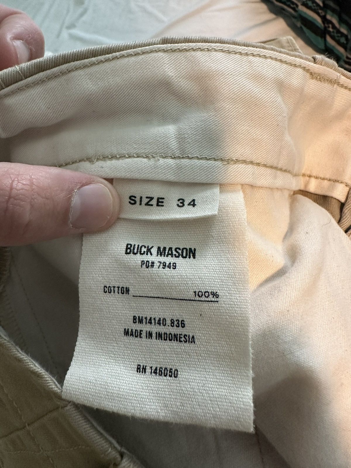 Buck Mason Paperback Twill Maverick Slim Chino Size US 34 / EU 50 - 3 Thumbnail