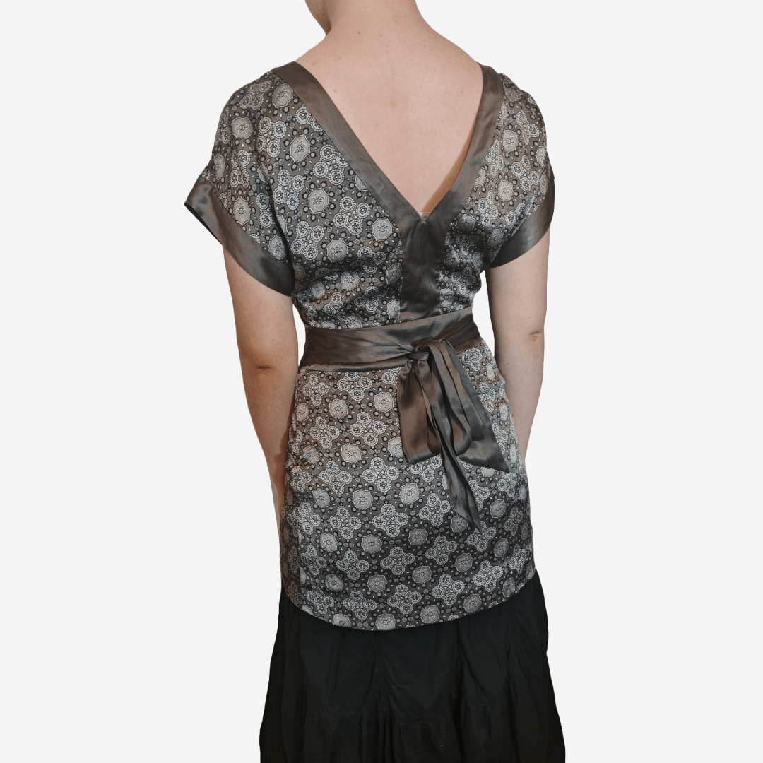 Ted Baker VTG Geometric Print Silk Ted Baker Mini Dress Tunic Size M / US 6-8 / IT 42-44 - 3 Thumbnail