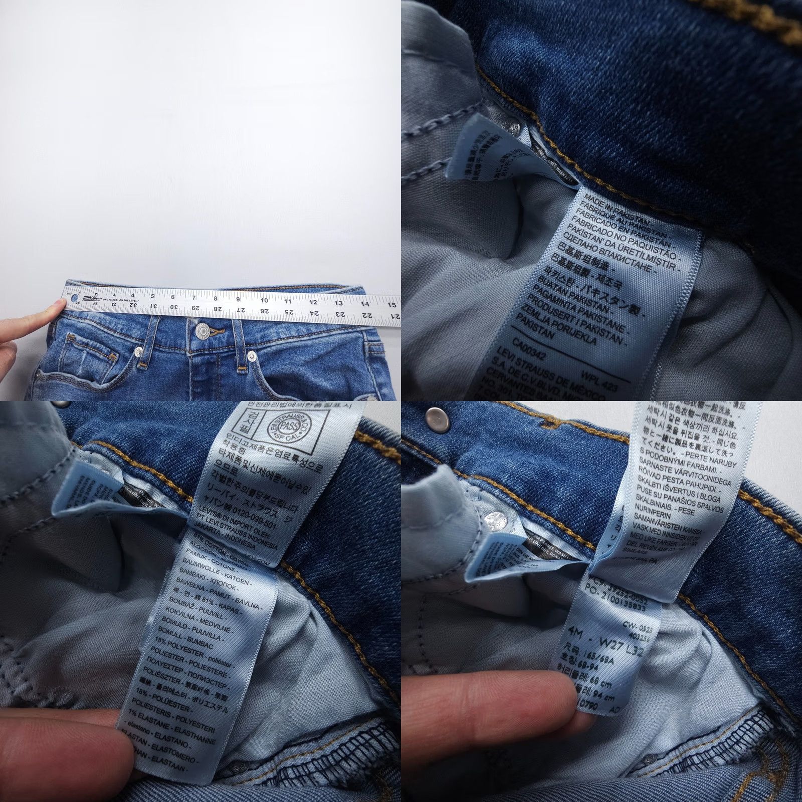 Levi's Levi's Jeans Bootcut Womens 4 Blue Stretch Denim 31" Inseam 28 Waist Logo Button 5-Pocket Design Modern Athletic? Size 27" / US 4 / IT 40 - 8 Thumbnail