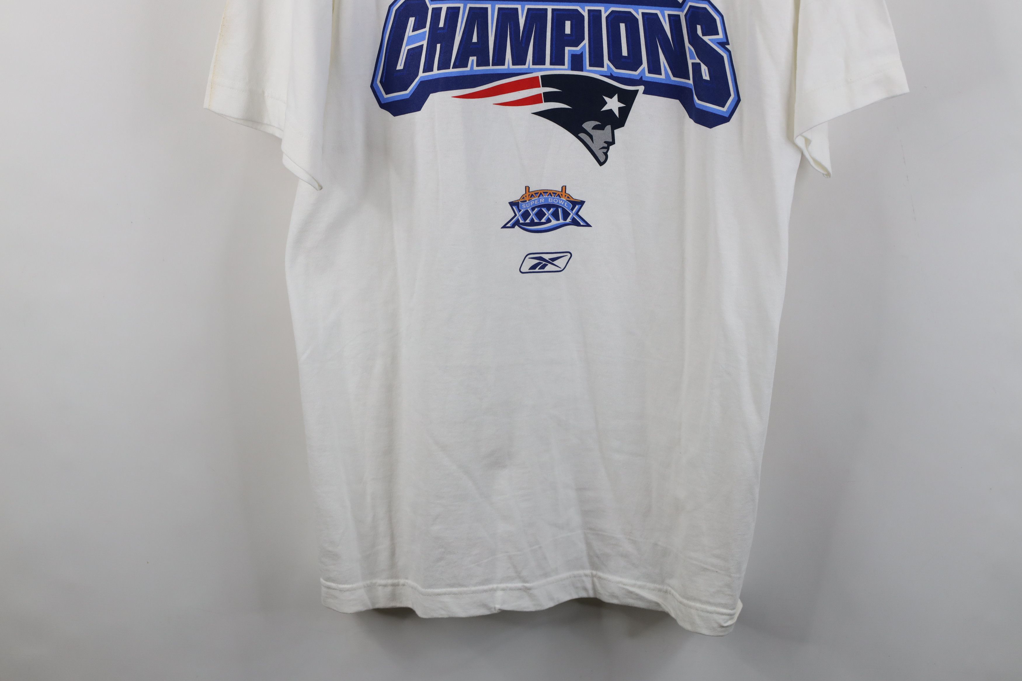 Reebok NOS Vintage Reebok New England Patriots Locker Room T-Shirt Size US L / EU 52-54 / 3 - 3 Thumbnail