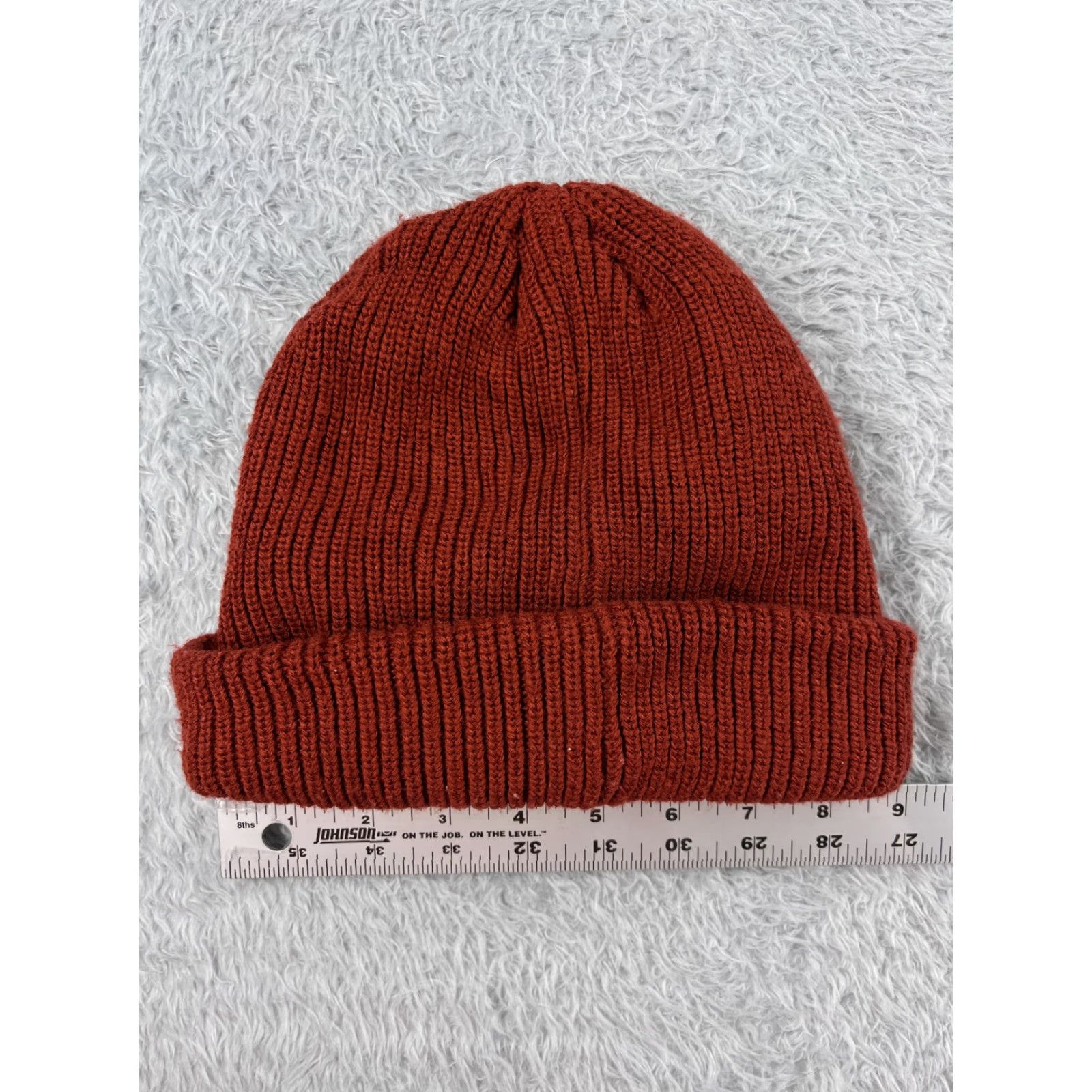 Habitat CG Habitats Beanie Toque Adult One Size Red Knit Acrylic Snow Ski Size ONE SIZE - 5 Thumbnail