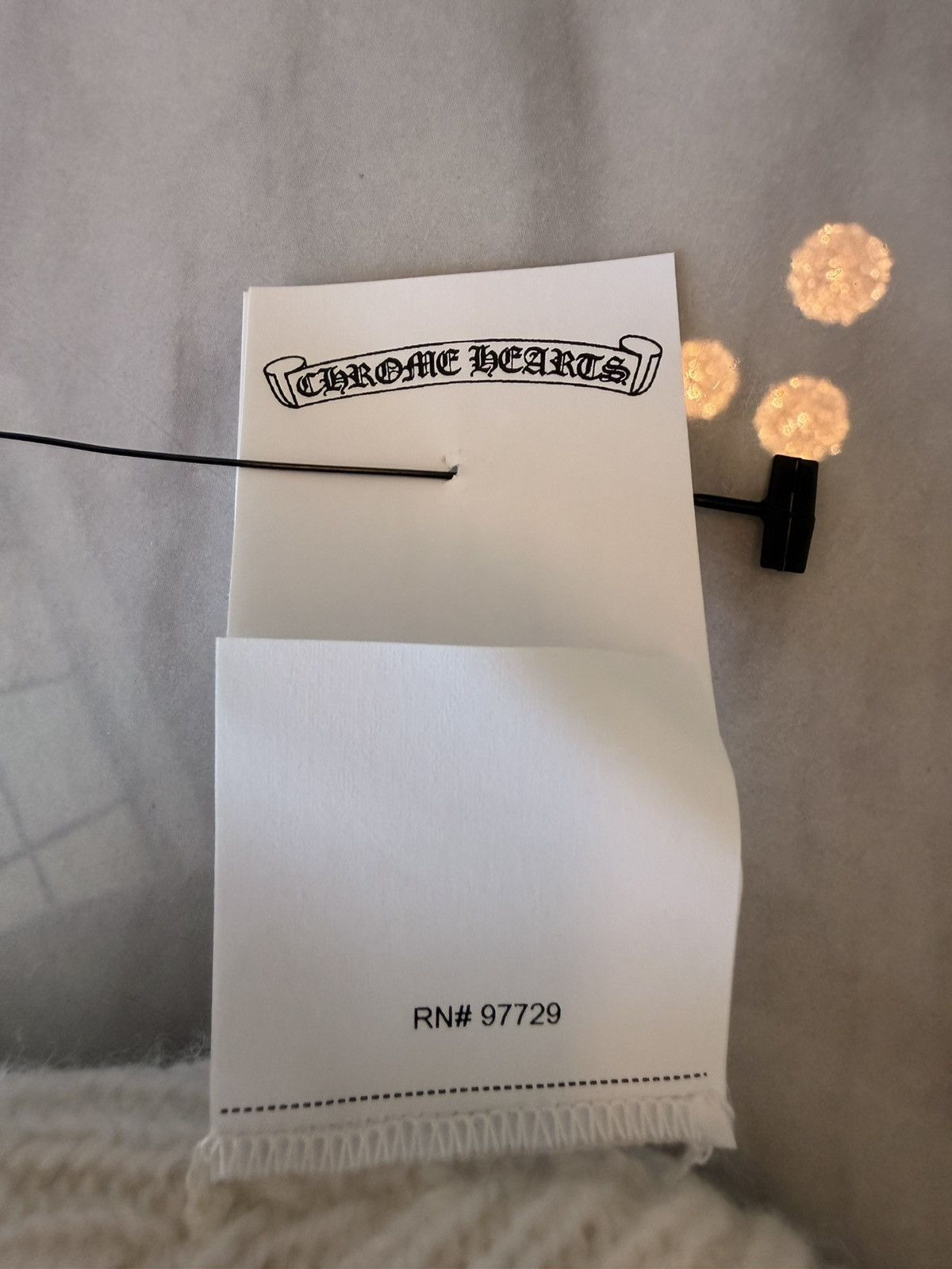 Chrome Hearts Chrome Hearts BIG DADDY cashmere beanie white Size ONE SIZE - 3 Thumbnail