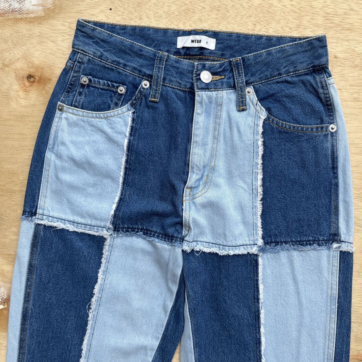 Japanese Brand WEGO FLARED HAGI DENIM VINTAGE Y2K like HYSTERIC GLAMOUR Size 26" / US 2 / IT 38 - 2 Thumbnail