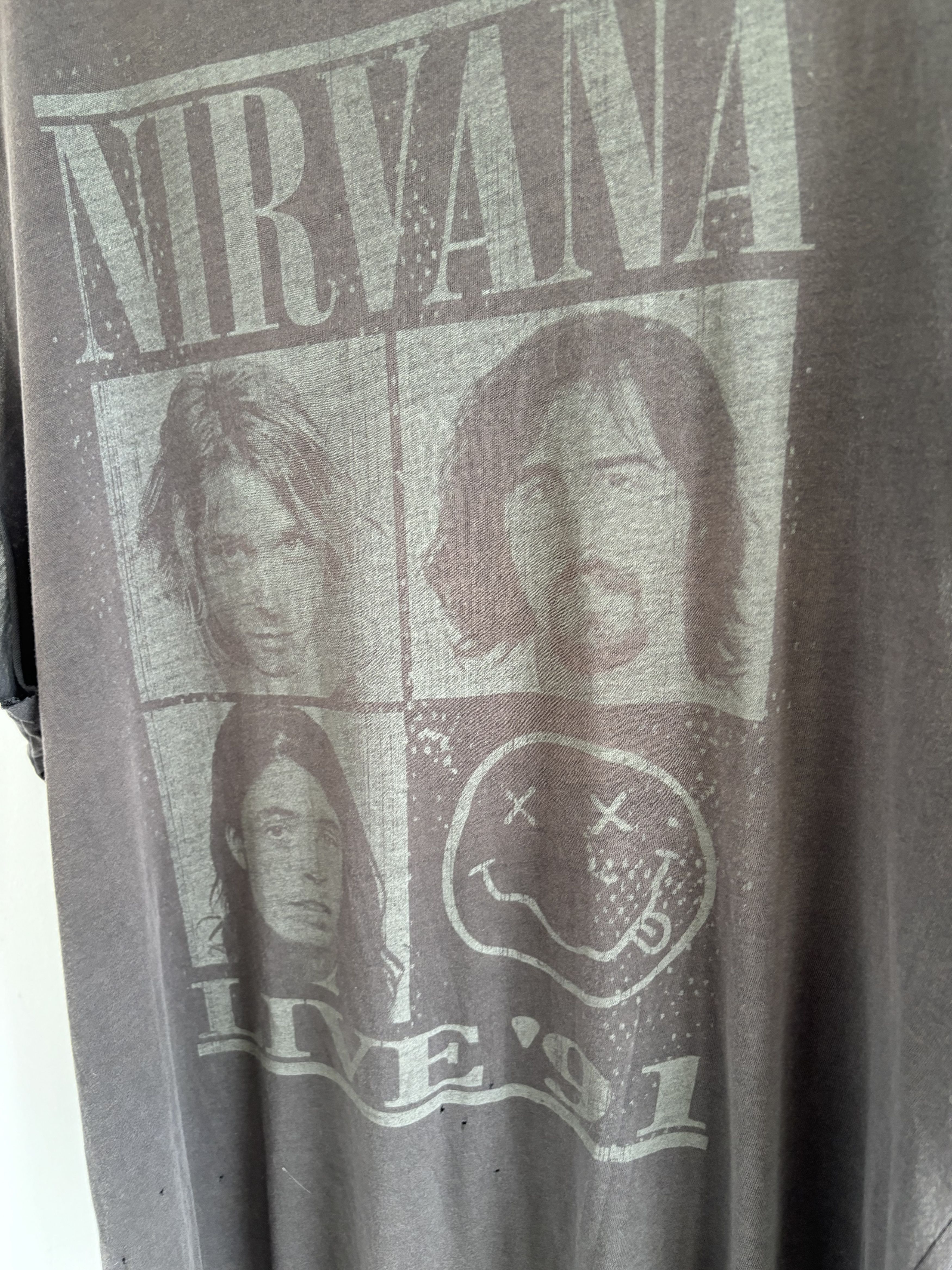Nirvana Nirvana Faced Live 1991 Trashed Tank Top Size US XL / EU 56 / 4 - 3 Thumbnail