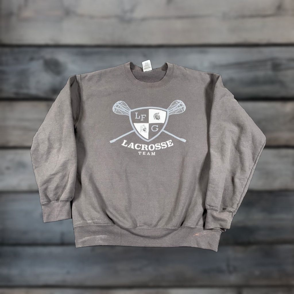Champion Champion Retro Lacrosse Team Sweatshirt Adult Medium Gray Double Sided Print #17 Crewneck Size US M / EU 48-50 / 2 - 1 Thumbnail
