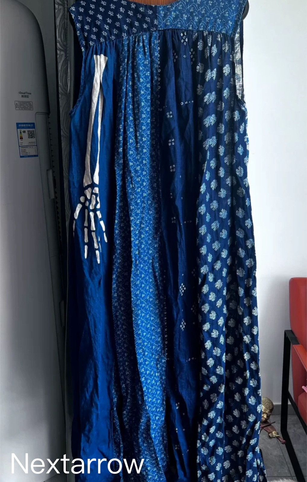 Kapital Kapital blue dyed floral bone patchwork dress2412-Nextarrow Size S / US 4 / IT 40 - 2 Thumbnail