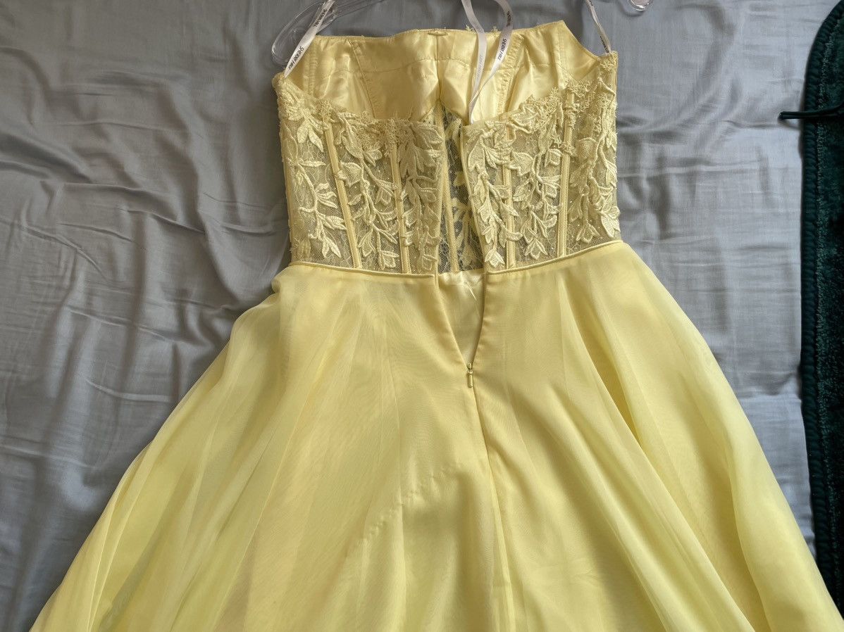 Other Sherri Hill Yellow Corset Dress Size S / US 4 / IT 40 - 2 Thumbnail