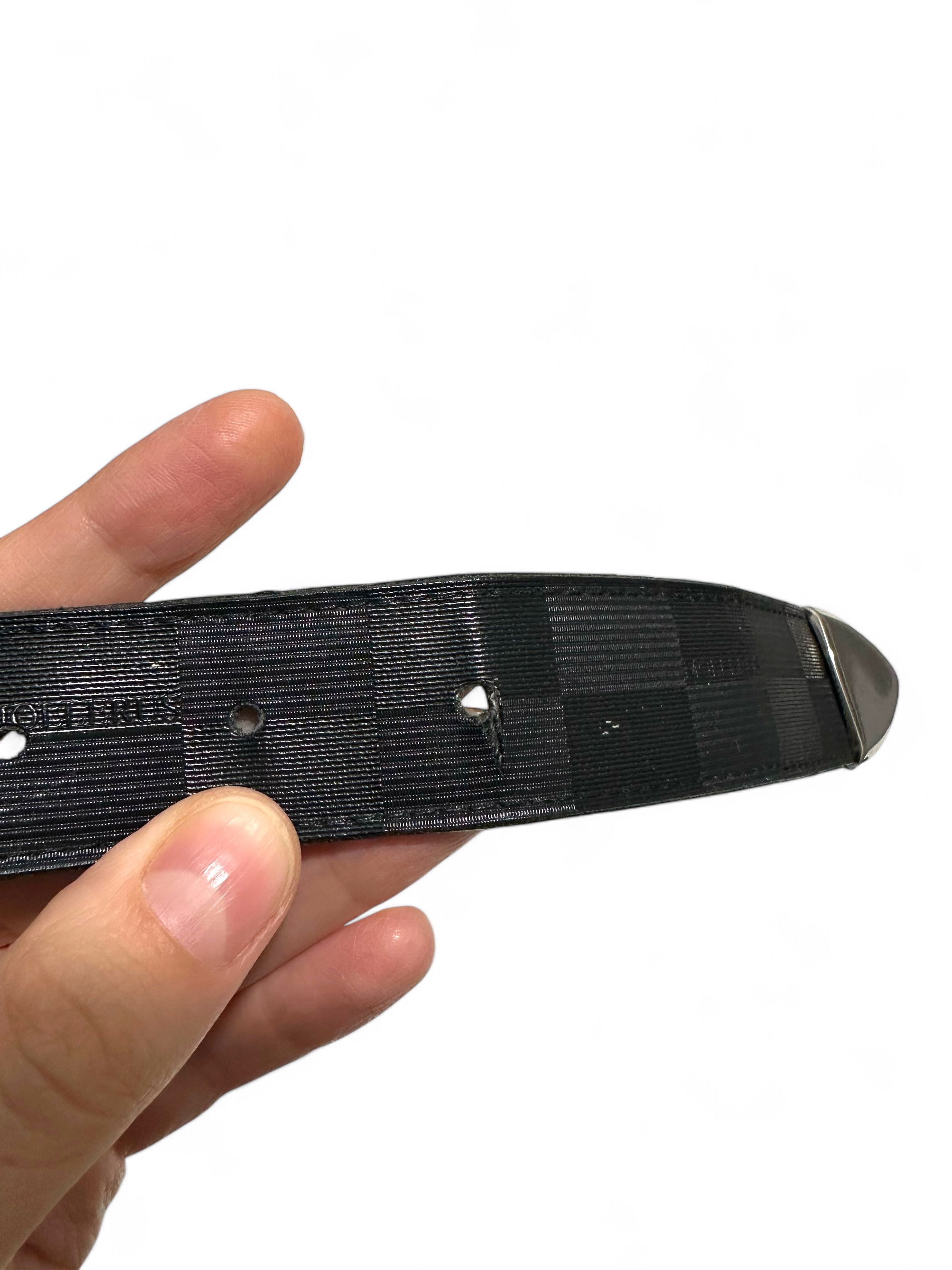 Maison Mollerus × Vintage Vintage Maison Mollerus Leather Black Belt S-M Size ONE SIZE - 6 Thumbnail