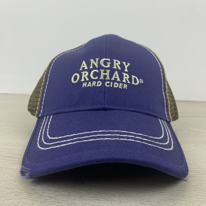 Other Angry Orchard Cider Hat Blue Snapback Hat Adult Blue Adjusta