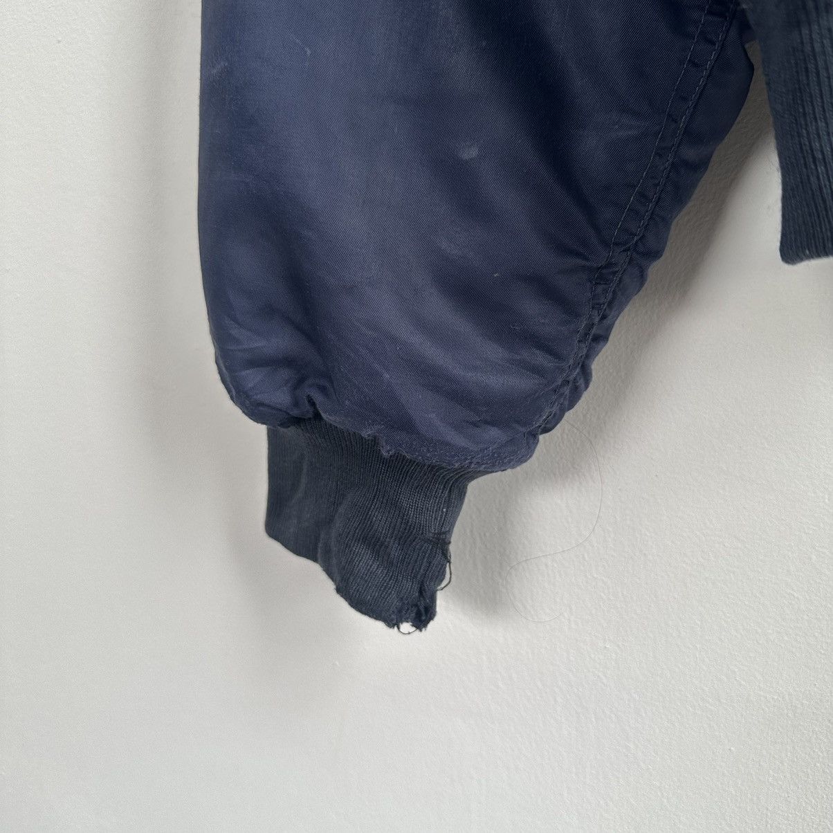 Vintage Vintage MA-1 Y2K Blue Militari Flyght Bomber USA Jacket Size US L / EU 52-54 / 3 - 11 Thumbnail