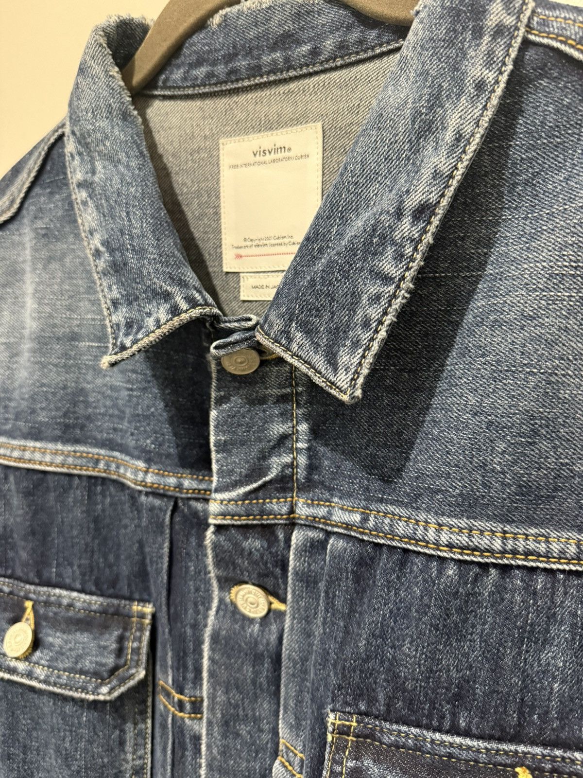 Visvim Visvim 2025 101X Damaged-1010 Paint Denim Jacket 4 [NEW] Size US L / EU 52-54 / 3 - 10 Thumbnail