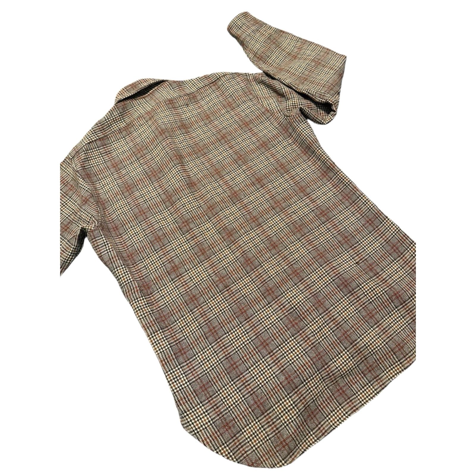 Pendleton VINTAGE Pendleton Board Shirt Men Brown Plaid Wool Flannel Made In USA Size M Size US M / EU 48-50 / 2 - 7 Thumbnail