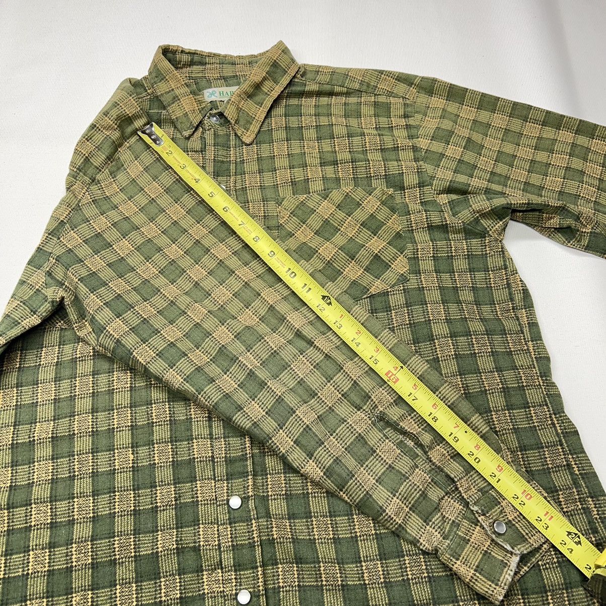 Haband × Vintage VTG Haband Flannel Shirt Green Plaid Button Up Pearl Snap Size US L / EU 52-54 / 3 - 19 Thumbnail