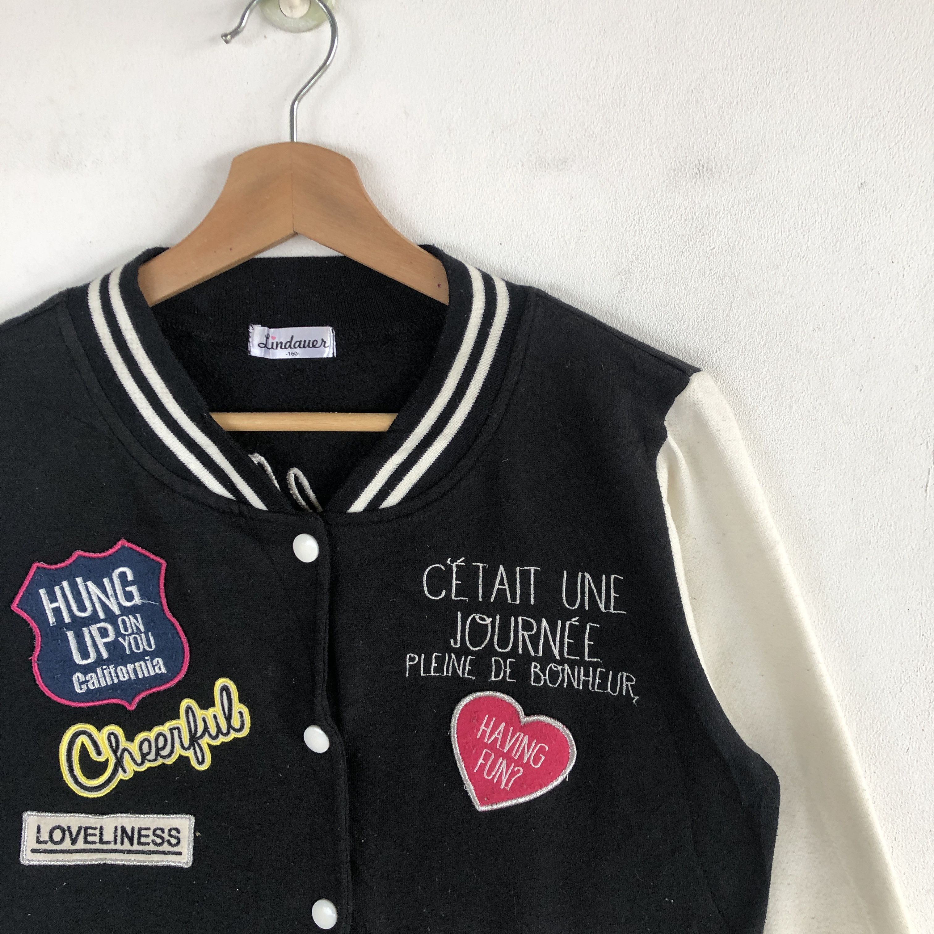 Japanese Brand × Vintage Vintage Japanese Harajuku Varsity Sweater Button Sweatshirt Size S / US 4 / IT 40 - 7 Thumbnail