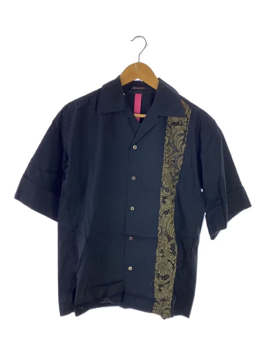 Yohji Yamamoto Floral Lace Stripe Short Sleeve Button Shirt Size US M / EU 48-50 / 2 - 1 Thumbnail