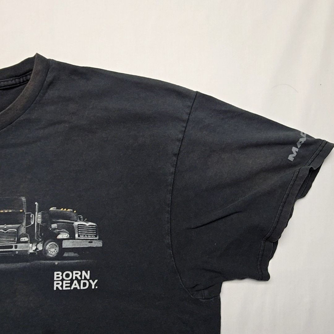 Other Mack Trucks Born Ready Shirt Semi Truck Black Faded 2XL Tee Size US XXL / EU 58 / 5 - 3 Thumbnail