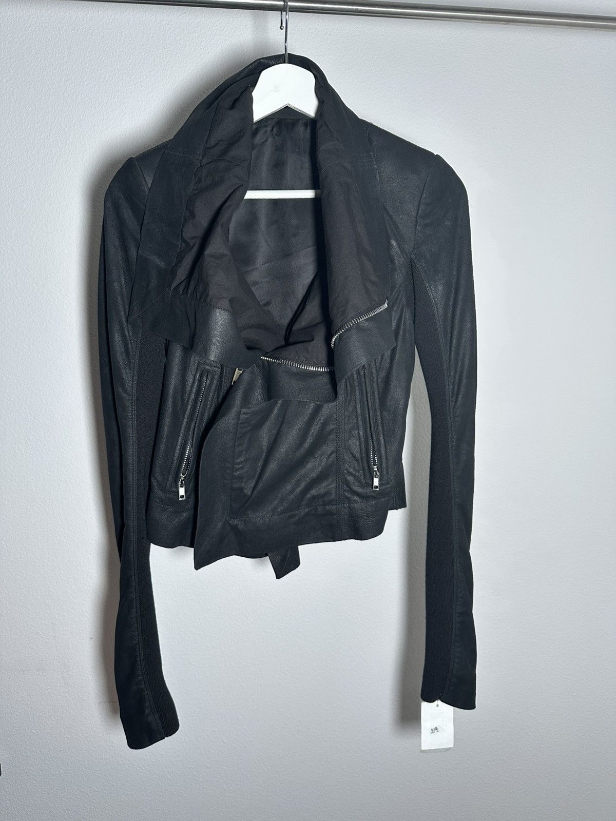 Rick Owens Rick Owens Leather Zip Up Jacket Size XS / US 0-2 / IT 36-38 - 3 Thumbnail