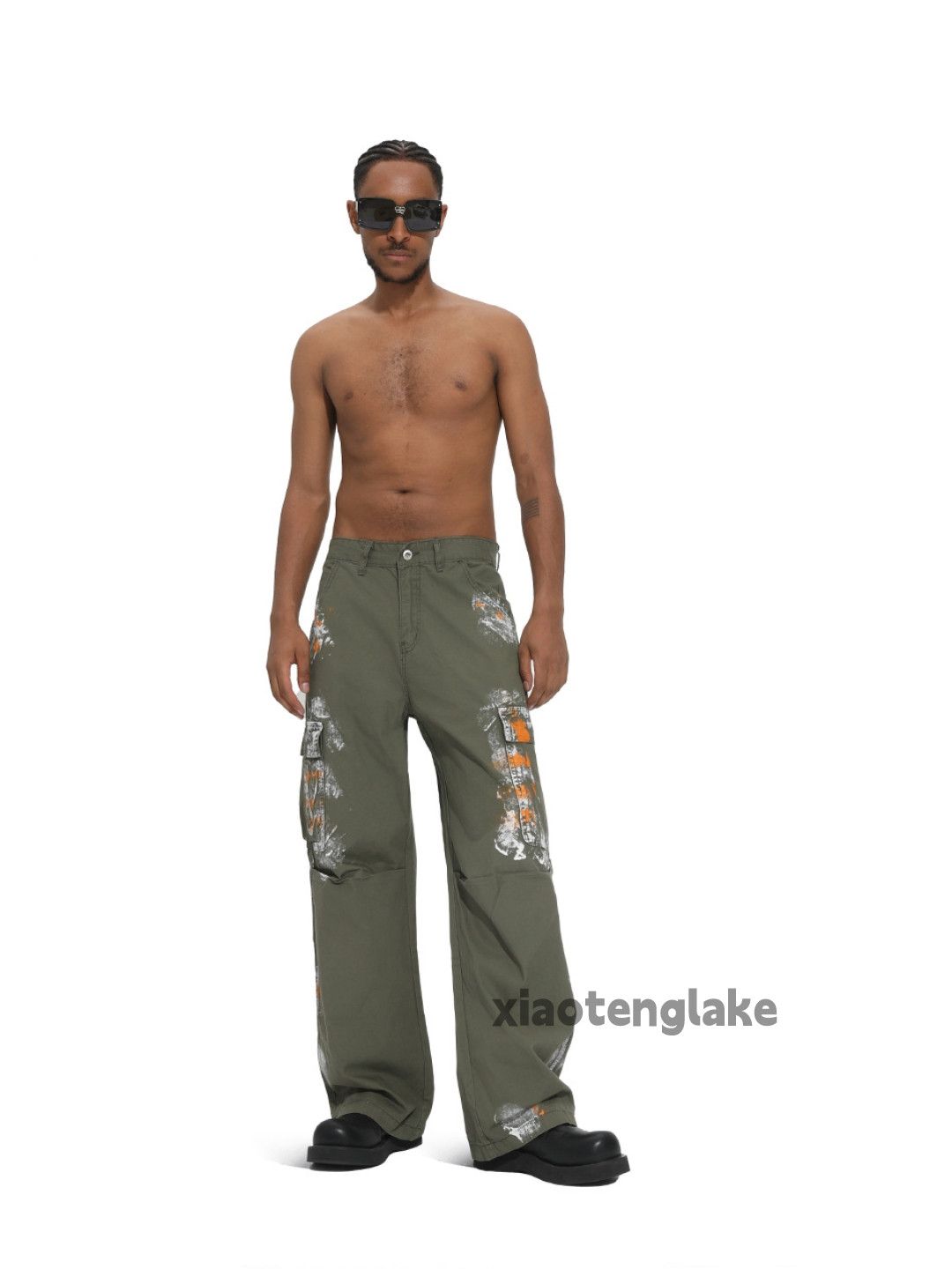 Japanese Brand Utility military tactical loose baggy paint cargo pants Size US 32 / EU 48 - 5 Thumbnail