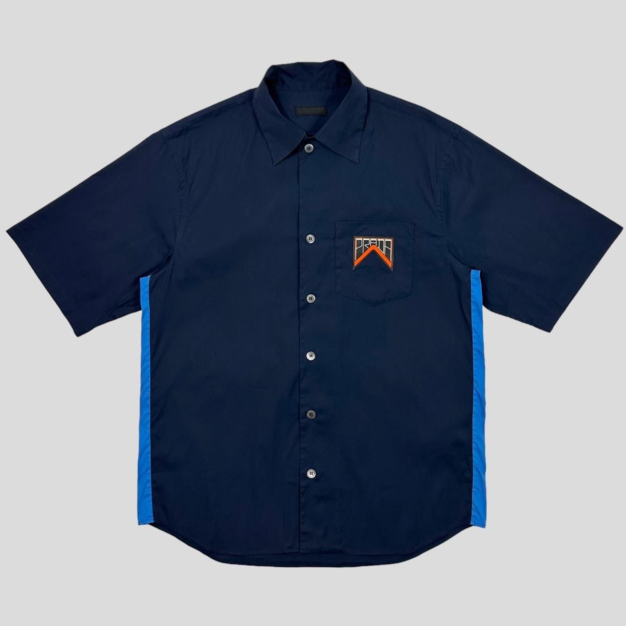 Prada Prada Milano 2018 Rubber Logo Tech Stripe Shirt - L Size US L / EU 52-54 / 3 - 1 Thumbnail