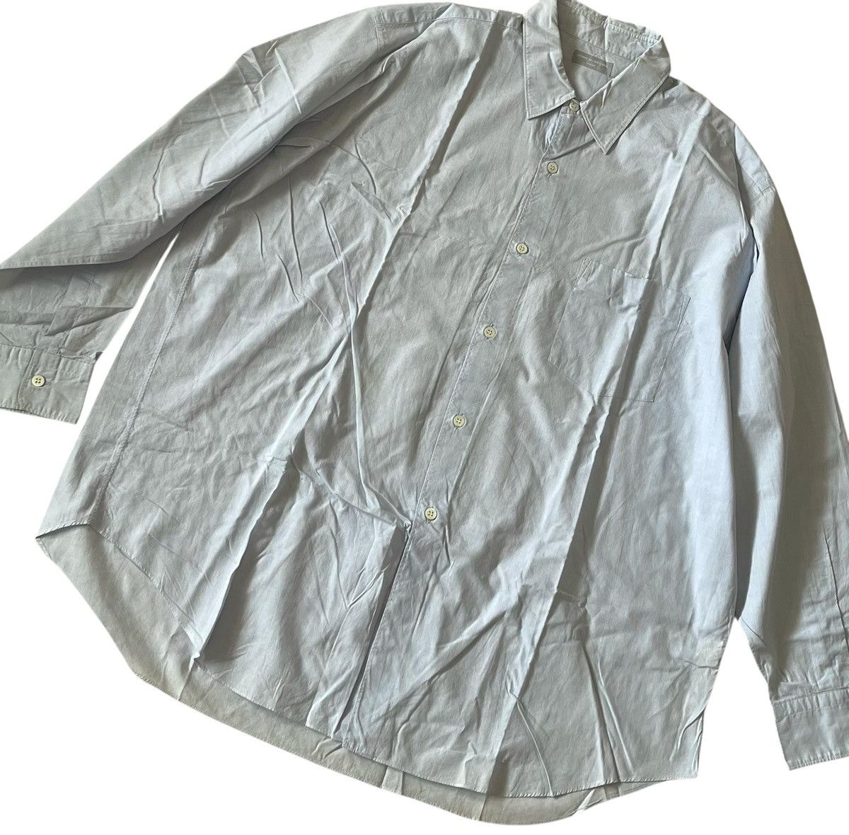 Comme des Garcons Vintage 90s cdg homme light blue button up shirt Size US XL / EU 56 / 4 - 2 Thumbnail