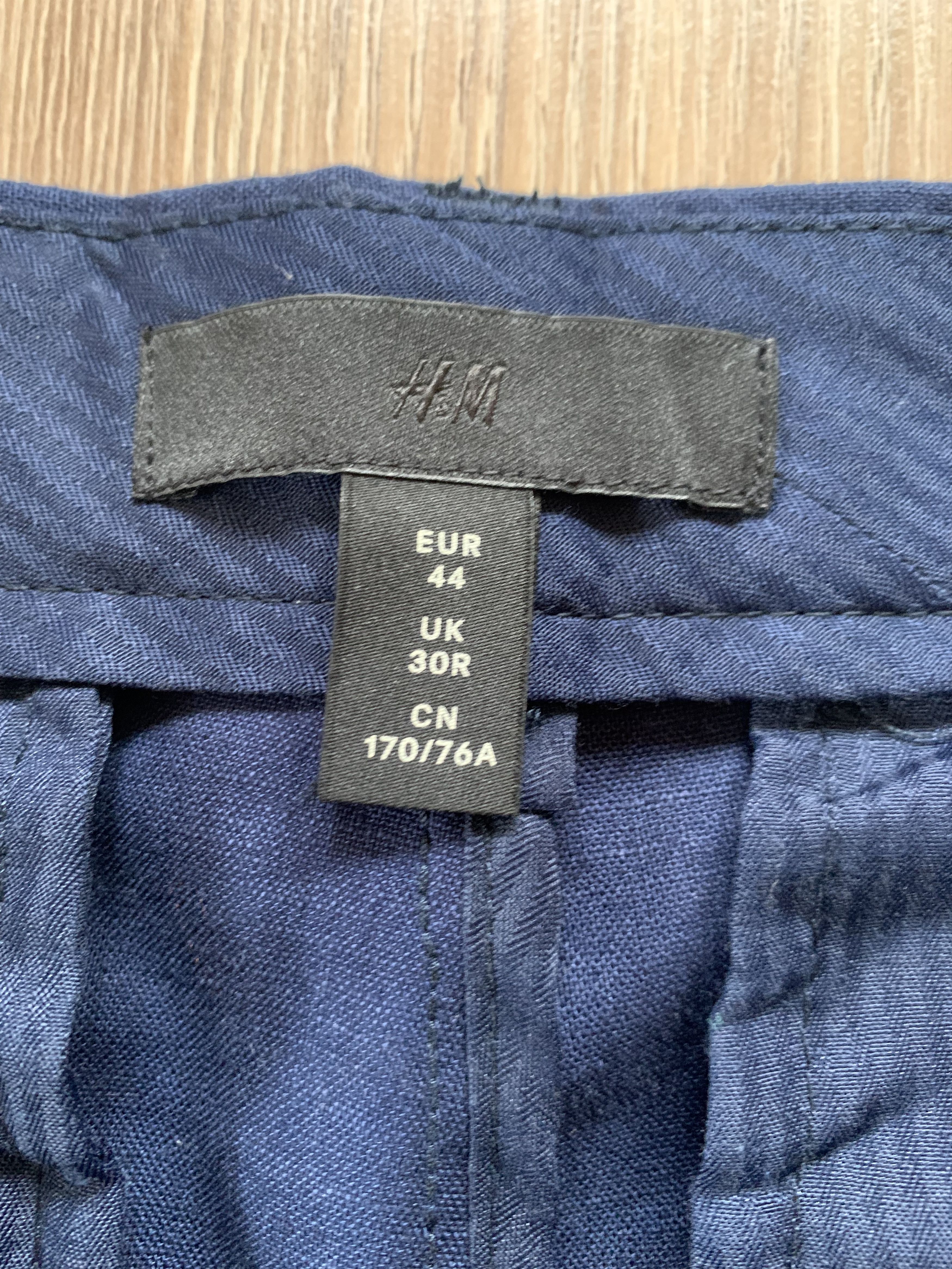 H&M H&M Linen Blend New Blue Pants Trousers Size 44R - 9 Thumbnail