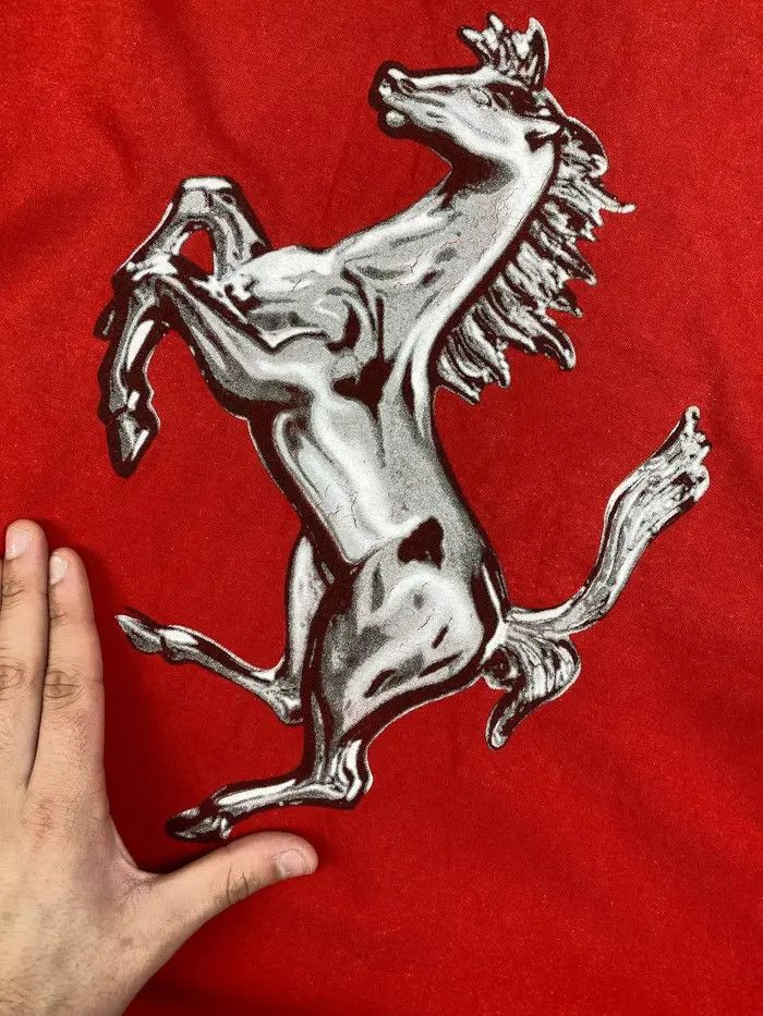 Ferrari Vintage Ferrari T-Shirt 1999 F1 Chrome Logo Chrome Horse Size US XL / EU 56 / 4 - 10 Thumbnail