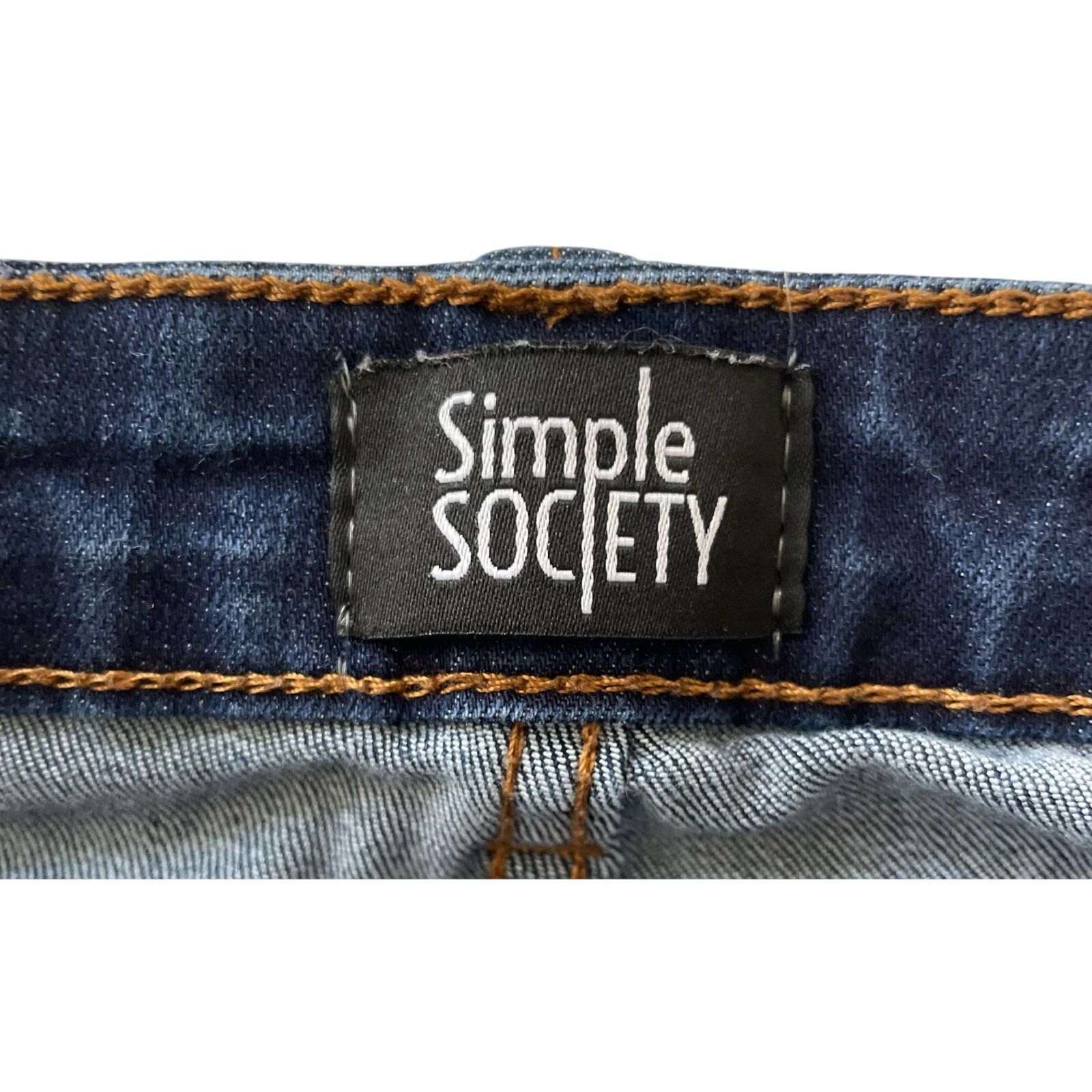 Other Simple Society Women Dark Wash Mid-rise Skinny Jean Pants Size 25" / US 0 / IT 36 - 3 Thumbnail