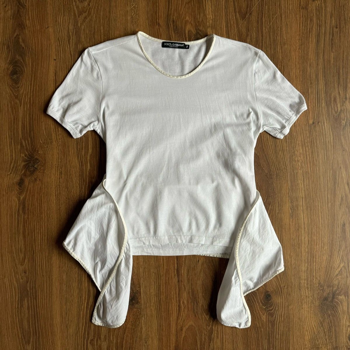 Dolce & Gabbana Dolce&Gabbana Women’s Cotton Silk T Shirt White Size:36 Size XS / US 0-2 / IT 36-38 - 1 Thumbnail