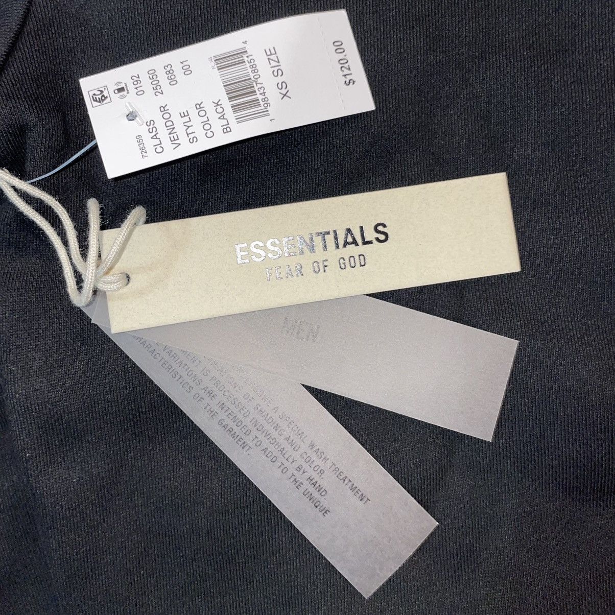 Fear of God Essentials State Fleece Hoodie Black Size XS