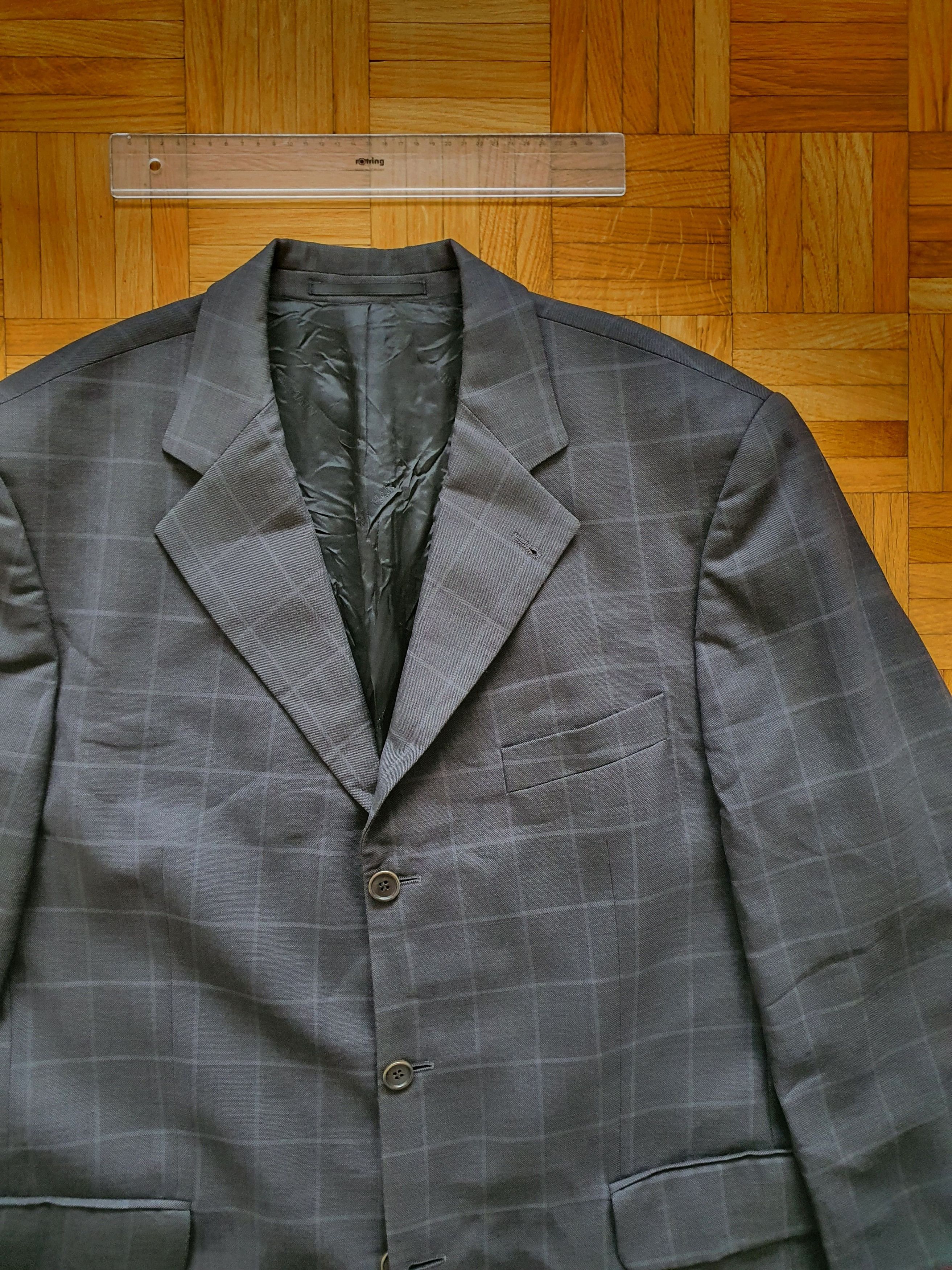 Balmain Vintage Blazer Sports Coat Jacket - Windowpane Size 46R - 3 Thumbnail