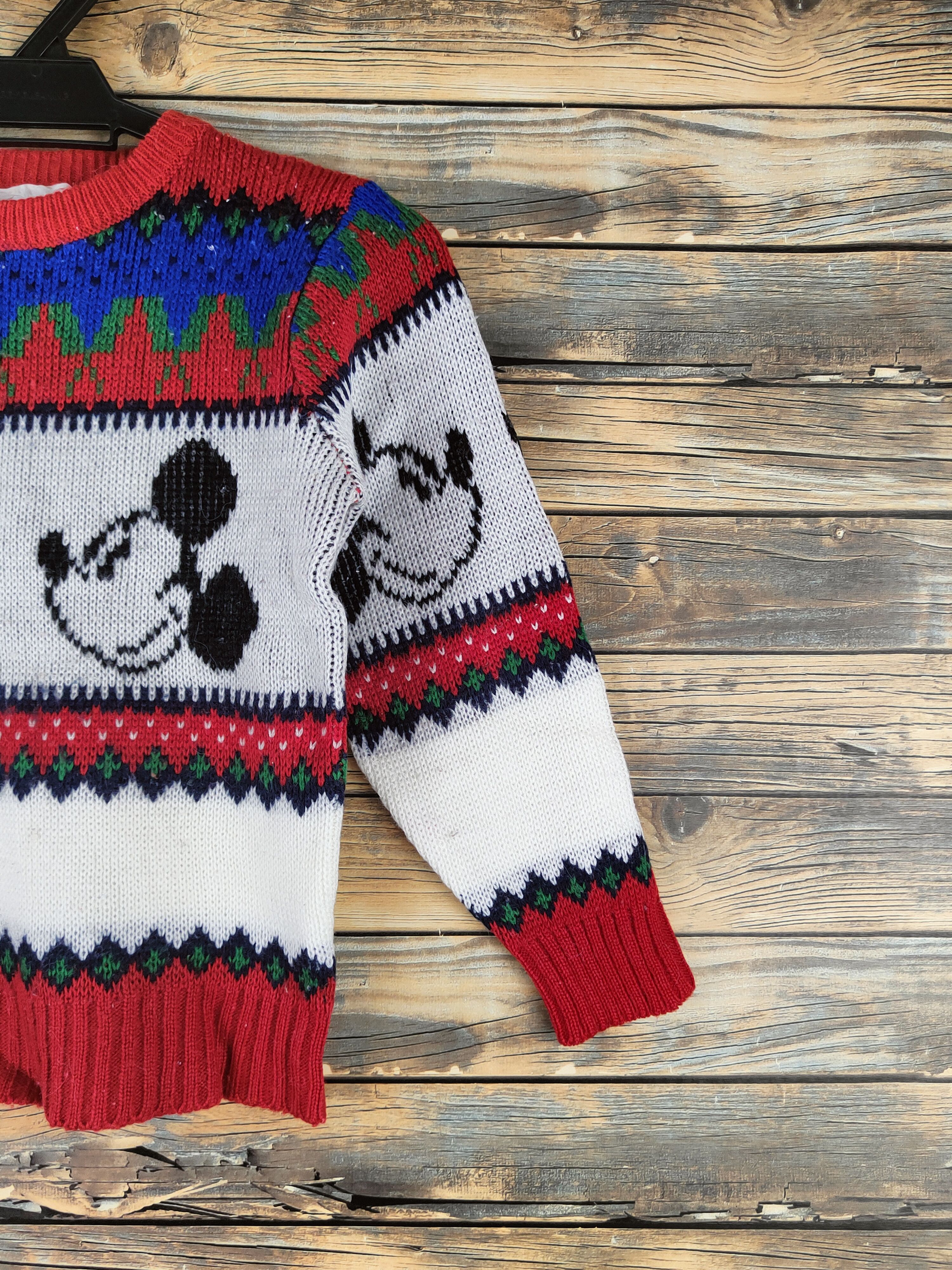 Japanese Brand DL Mickey mouse vintage stripe Knitwear Sweatshirts #46-555 Size US XS / EU 42 / 0 - 5 Thumbnail