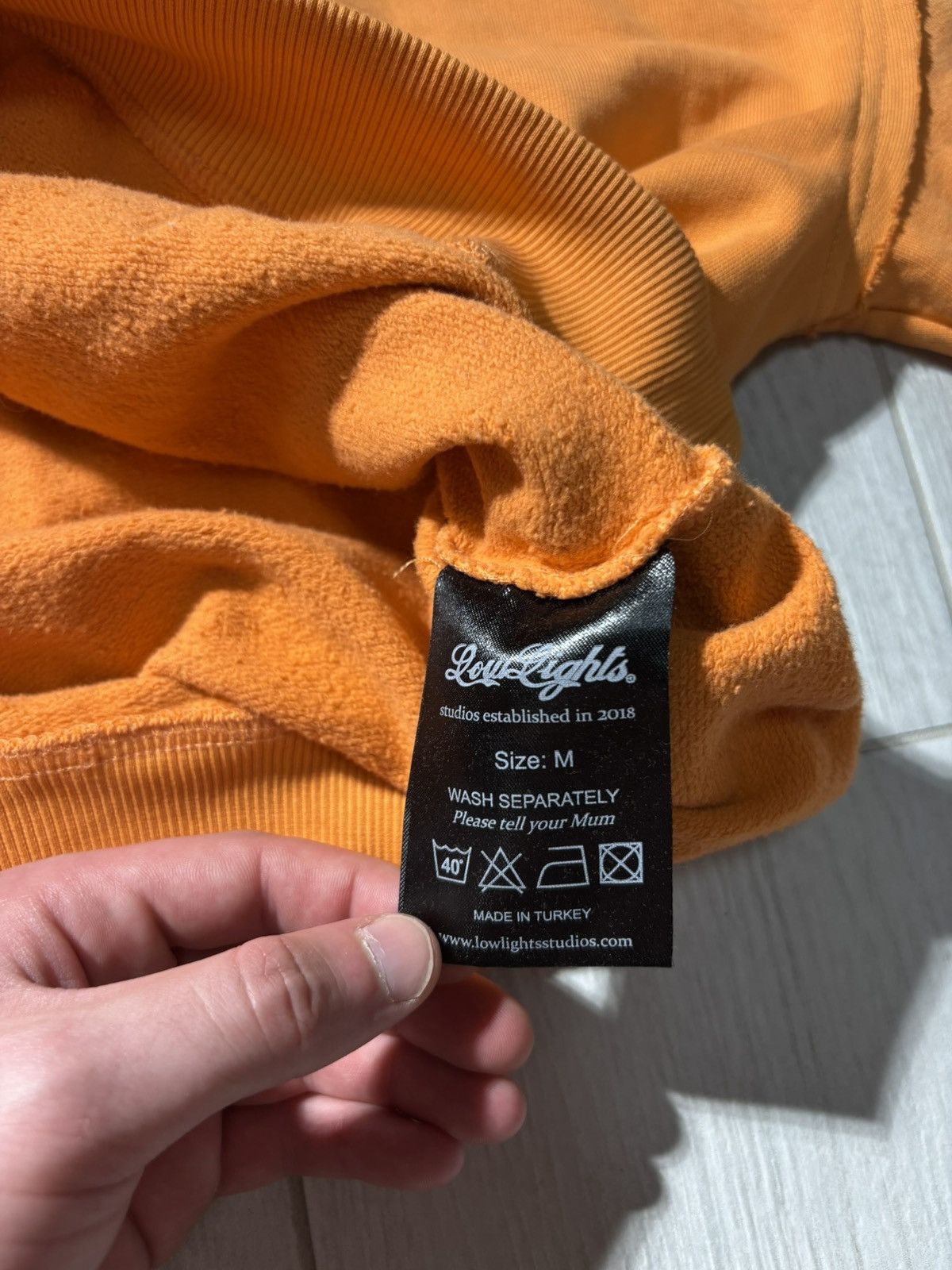 Low Light Studios Low Lights Oversized Baggy Hoodie Y2K Embroidered Logo RAP Size US M / EU 48-50 / 2 - 9 Thumbnail