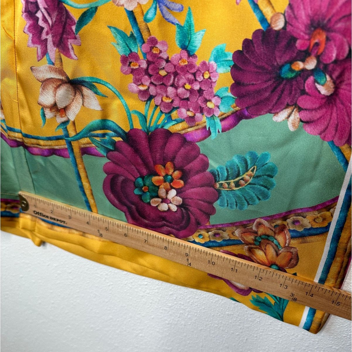 La DoubleJ La DoubleJ Yellow Multi-Color Printed Silk Palazzo Pant XL Size 36" / US 14 / IT 50 - 18 Thumbnail