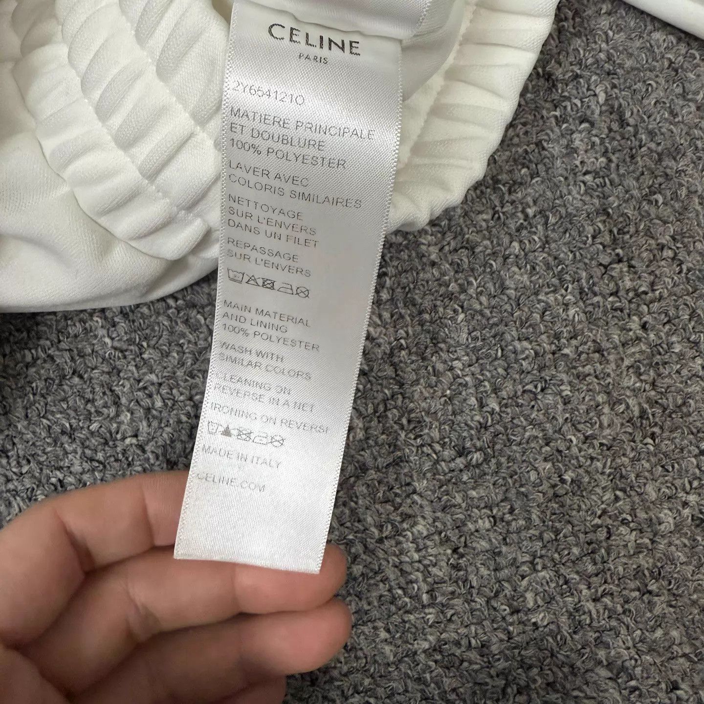 Celine Celine White Letter Logo School Jacket L 99 New Size US L / EU 52-54 / 3 - 4 Thumbnail