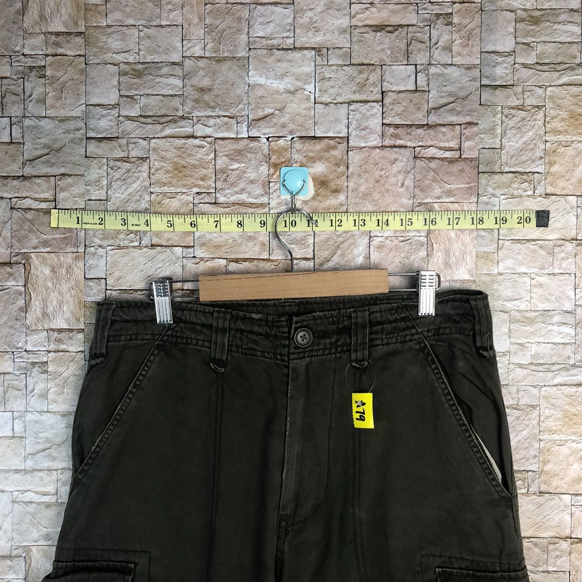 Japanese Brand Real Crush Dark Brown Cargo Multipocket Pants #A79 Size US 31 - 4 Thumbnail