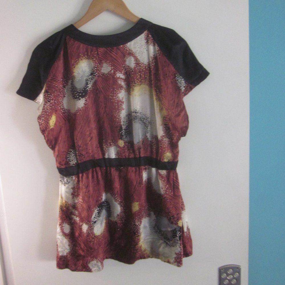 Vintage Aubergine 100% Silk Blouse Size M Size M / US 6-8 / IT 42-44 - 10 Thumbnail