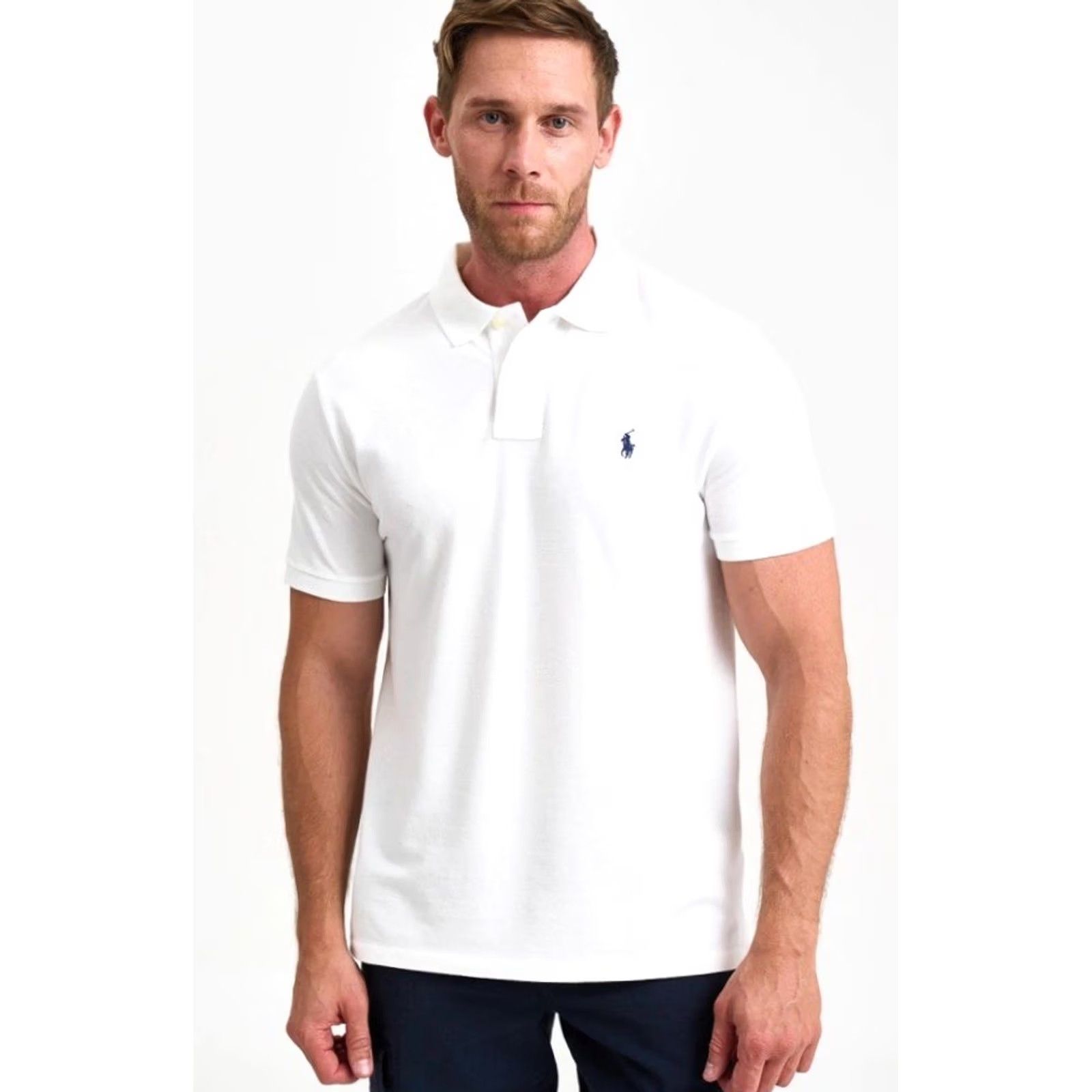 Ralph Lauren VINTAGE Polo Ralph Lauren Classic Fit Polo Shirt Mens White L Rare Chief Keef Retro Hype Size US L / EU 52-54 / 3 - 2 Thumbnail