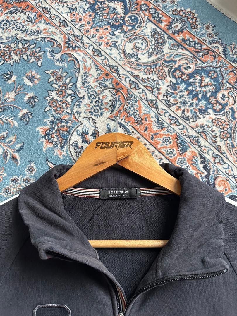 ジャケット・アウター Burberry Black Label Archive Knit size L BURBERRY BLACK LABEL KNIT FUR ZIP JACKET – fabricsforsale