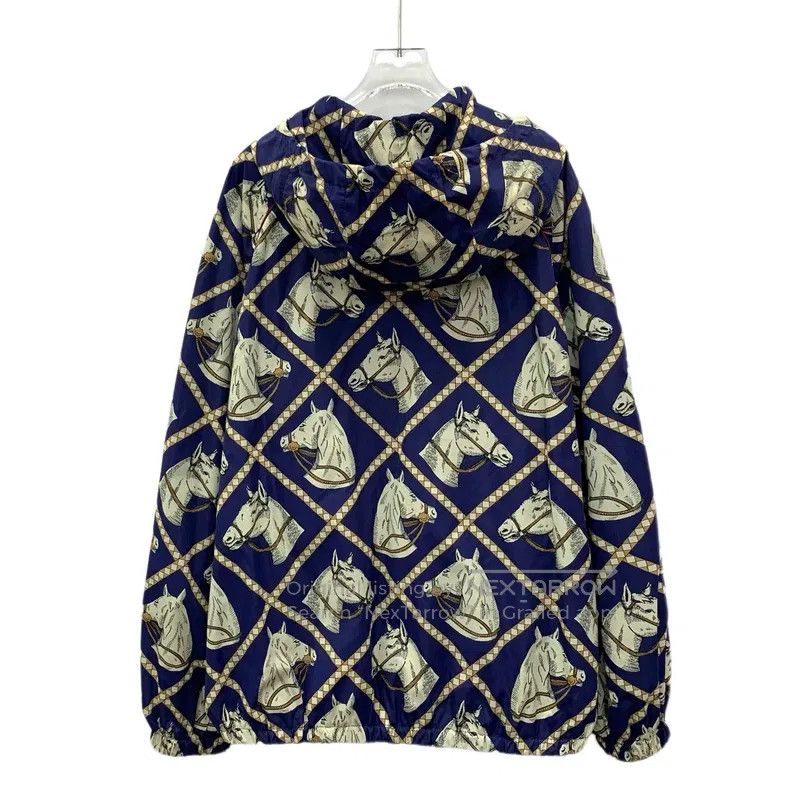 Gucci Gucci Colour-block horse head full-print hooded drawstring Size US L / EU 52-54 / 3 - 2 Thumbnail