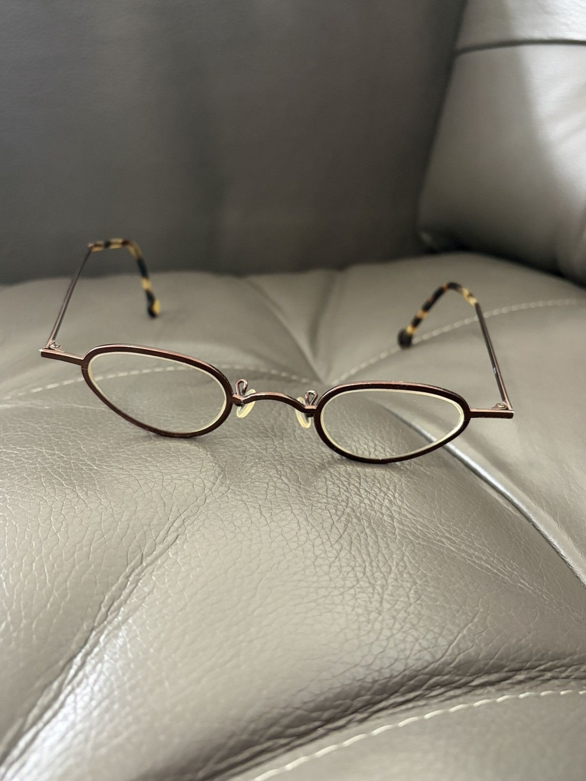 l.a.Eyeworks L.A. Eyeworks MINI 414 Oval Metal Eyeglasses Size ONE SIZE - 2 Thumbnail