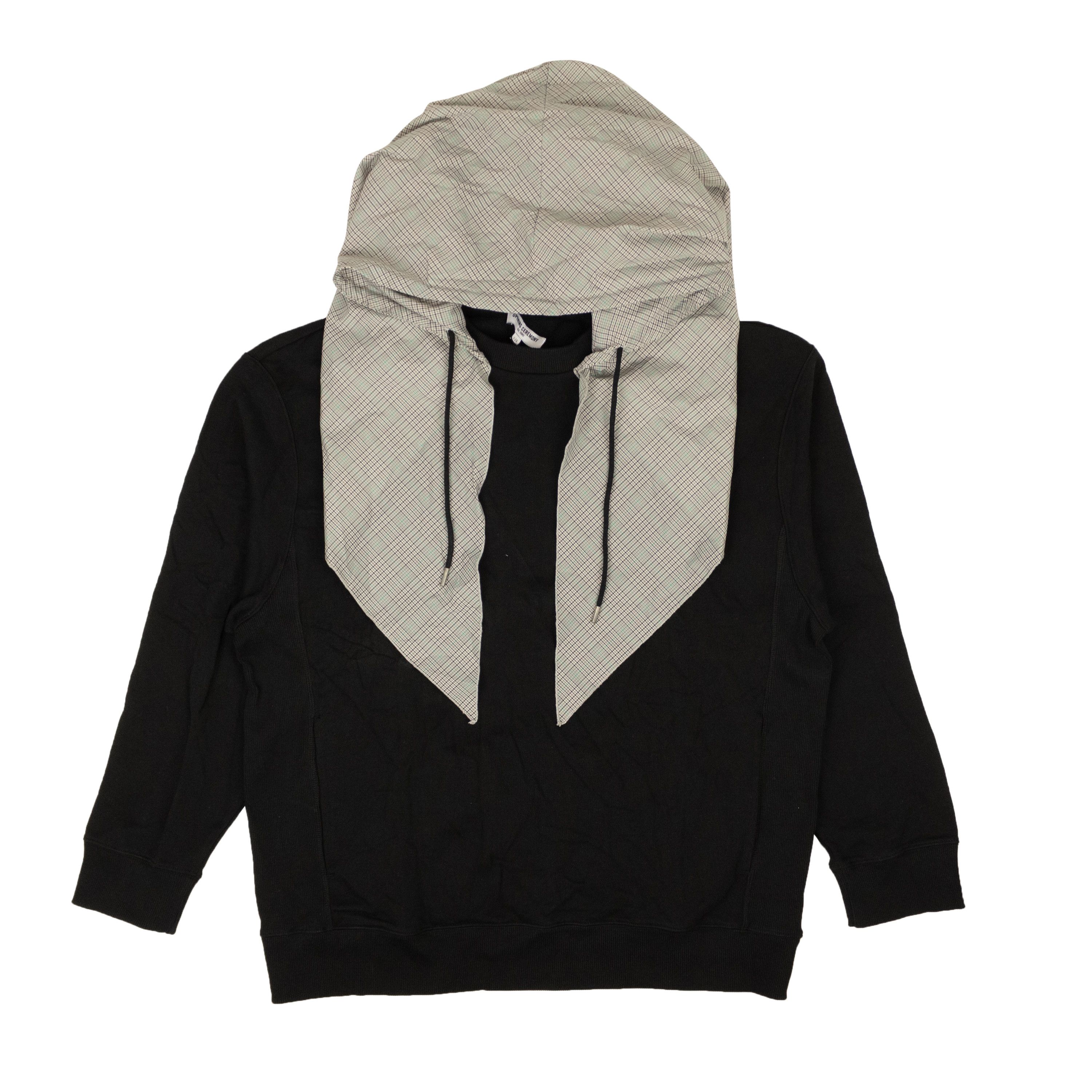 image of Opening Ceremony Black Cotton Unisex Scarf Hoodie Sweatshirt Size M, Men's