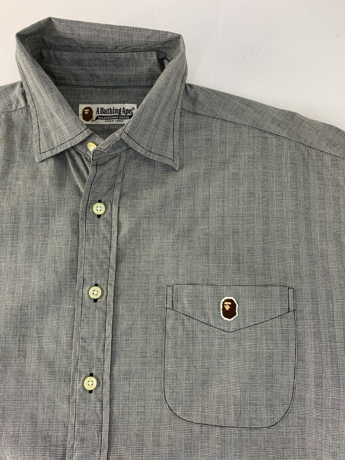 Bape A Bathing Ape Chambray Oxford Shirt Single Pocket Size US XL / EU 56 / 4 - 3 Thumbnail