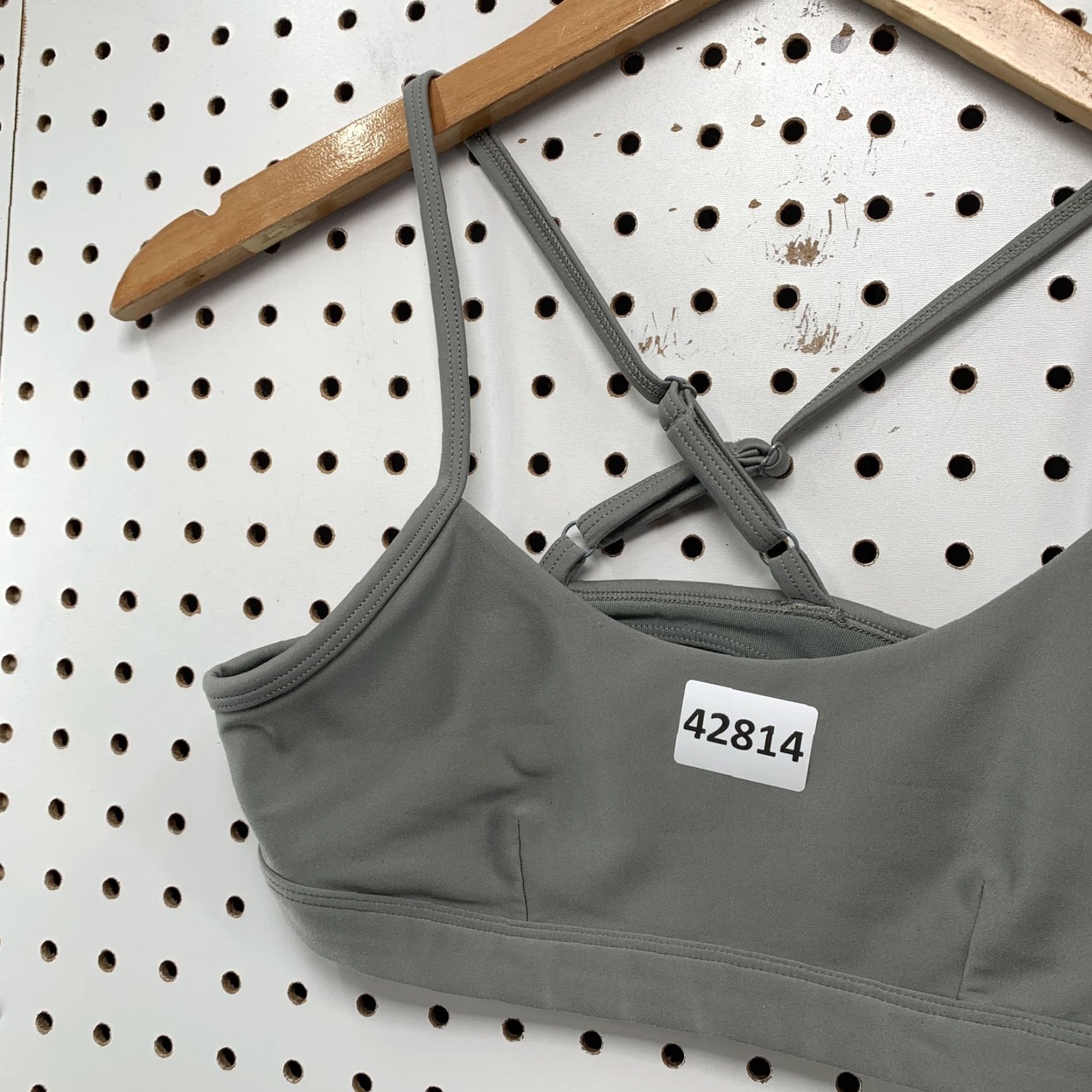 Alo ALO Gray Strappy Sports Bra Womens Small Sleeveless Activewear Yoga Run Size ONE SIZE - 2 Thumbnail
