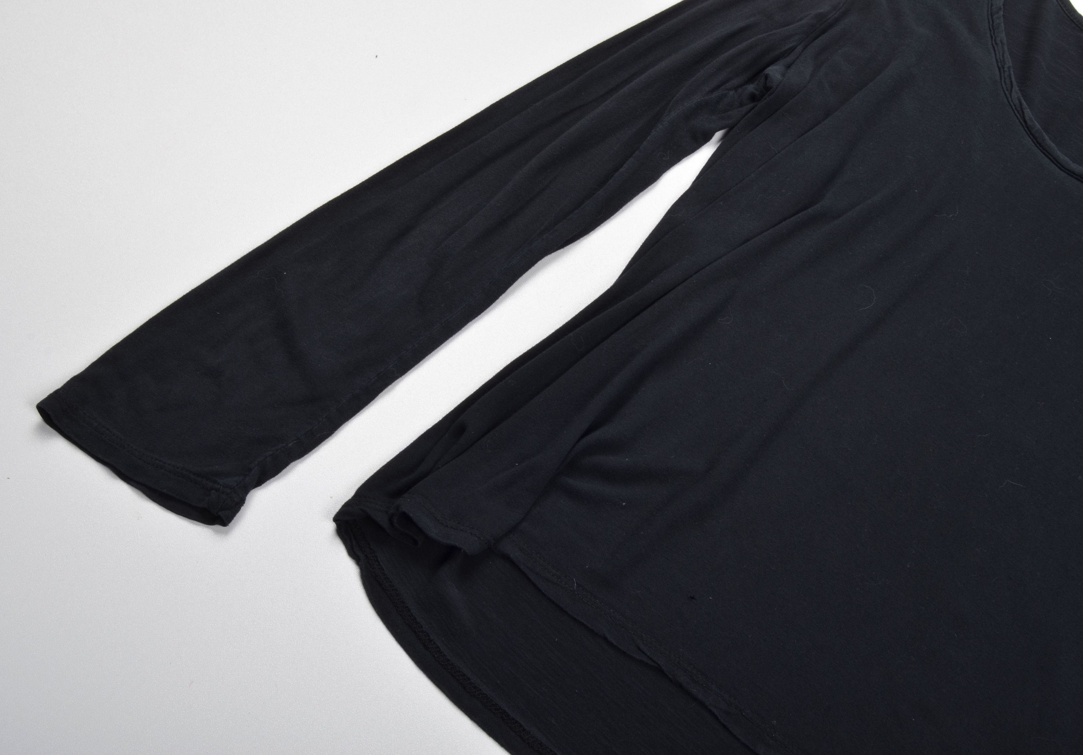 The Row The Row Black Long Sleeve Silk Striped Top Size L / US 10 / IT 46 - 6 Thumbnail