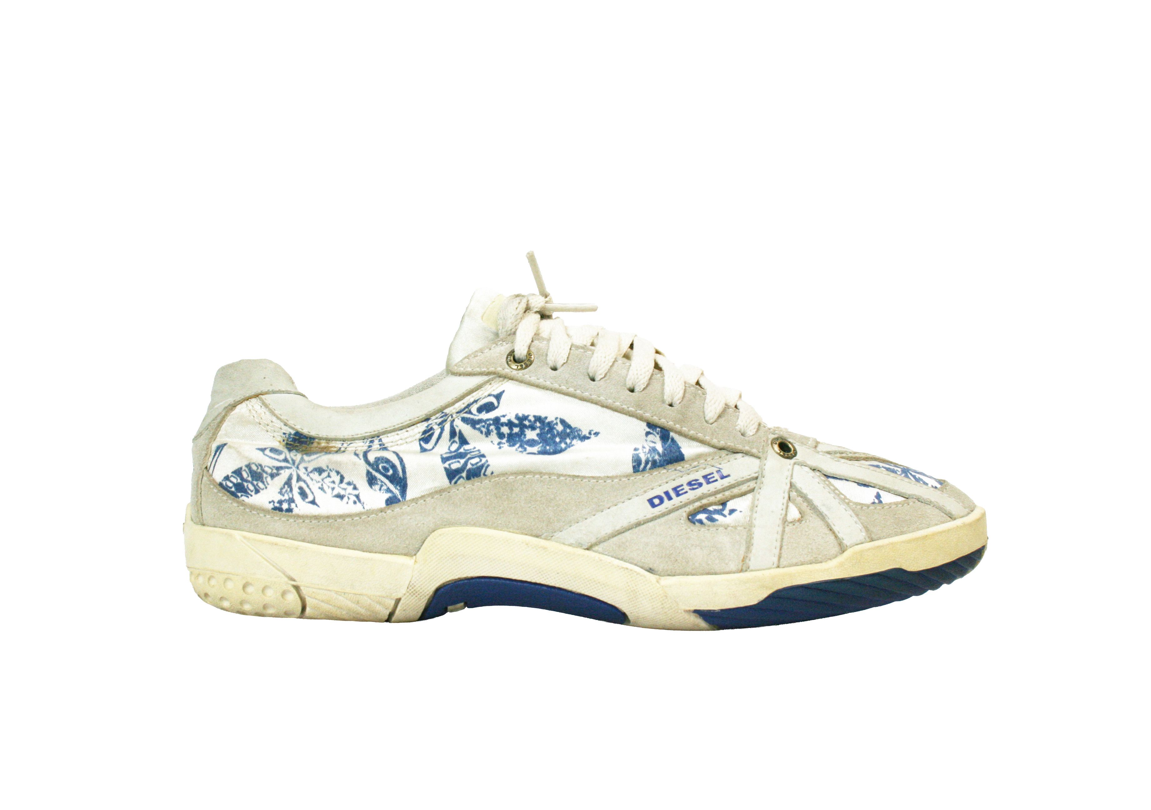 Diesel 00S Move-In Y2K Low Print All Over Low Sneakers Vintage Size US 7 / IT 37 - 2 Thumbnail
