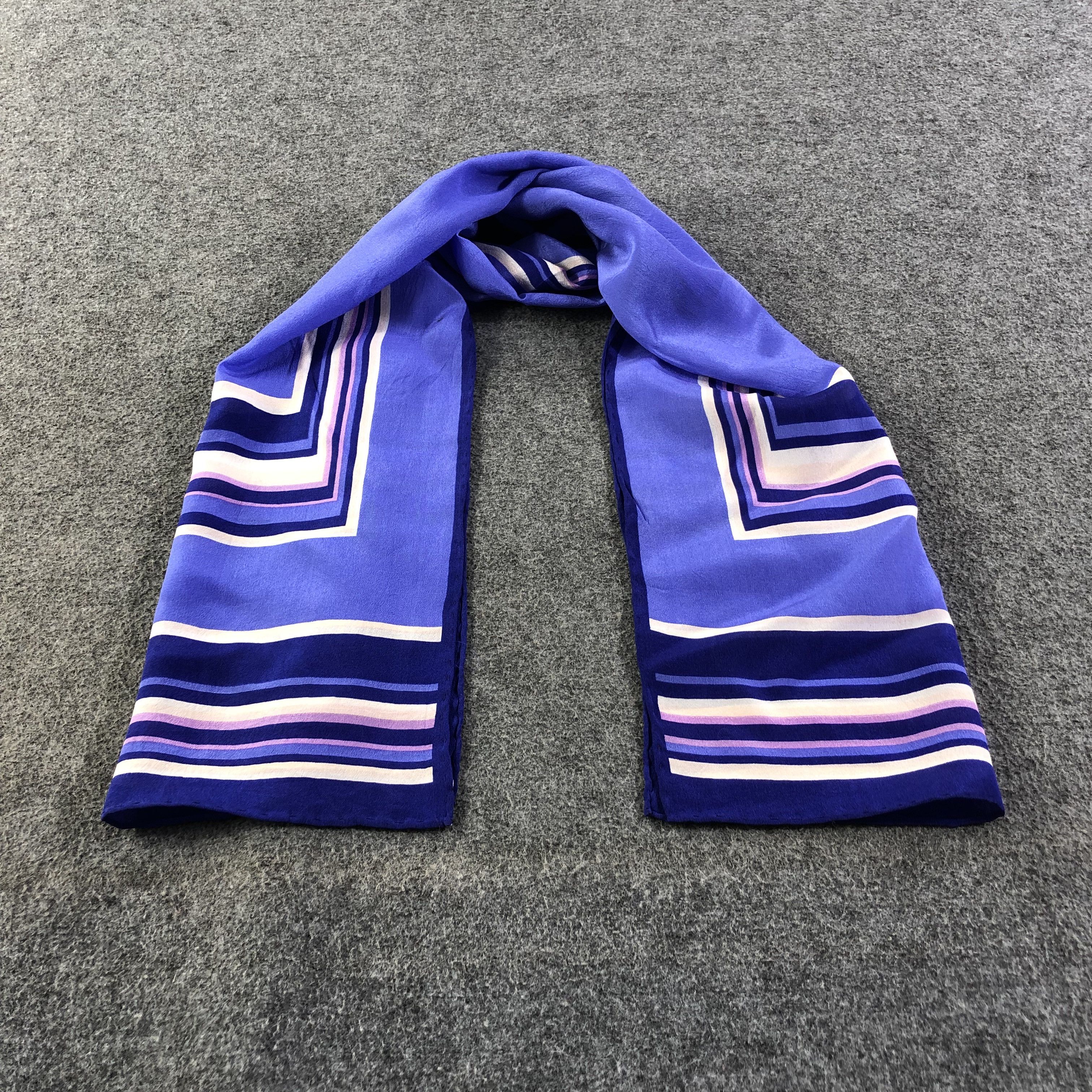 Vintage Vintage Luxury Hand Rolled Silk Stole Silk Scarf M742 Size ONE SIZE - 2 Thumbnail