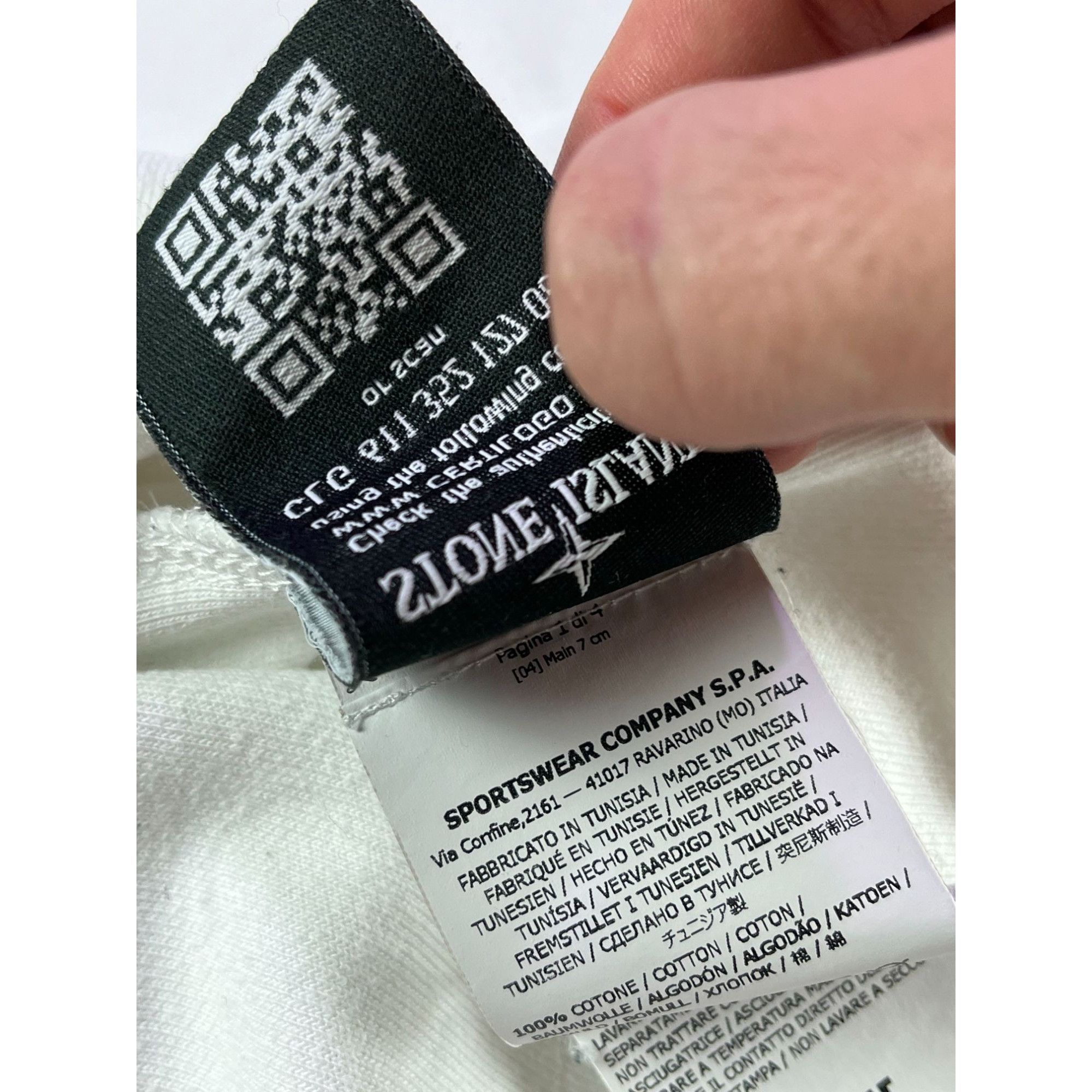 Massimo Osti × Stone Island Stone Island Luxury White Sweatshirt Ribbed Crewneck Size US XL / EU 56 / 4 - 9 Thumbnail