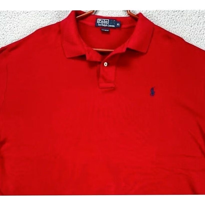 Polo Ralph Lauren Polo Ralph Lauren Polo Shirt Adult XL Red Long Sleeve Casual Rugby Men Size US XL / EU 56 / 4 - 2 Thumbnail