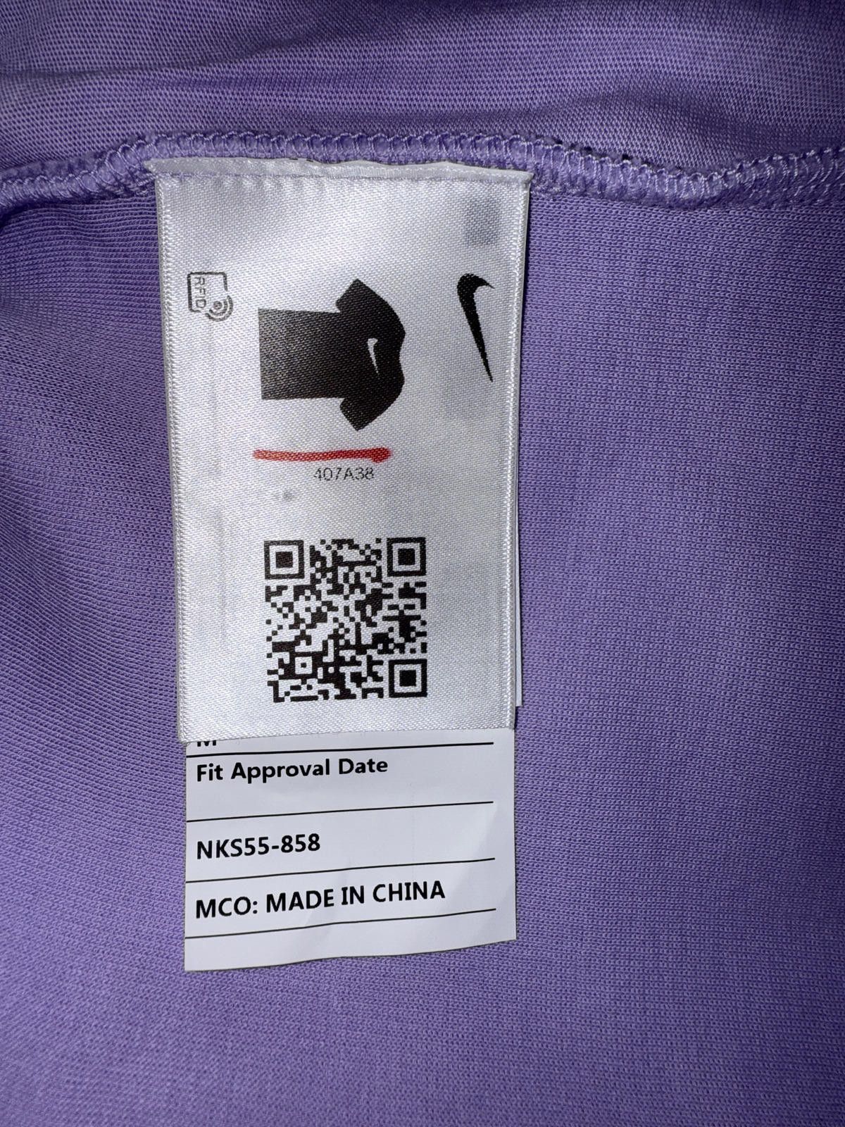 Nike Nike Men’s Tech Fleece Lavender Purple Premium Shorts Sample Size US 32 / EU 48 - 11 Thumbnail